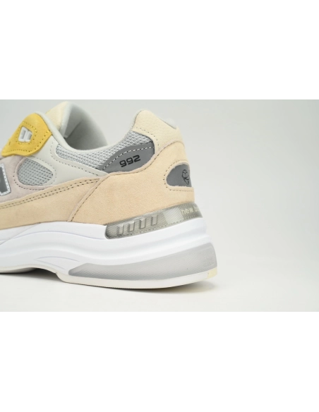 New Balance 992 Gray White Yellow M992PB1