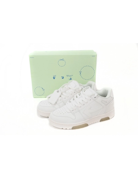 Off-White Out Of Office OOO Low Tops Triple White OMIA189C99LEA0010100