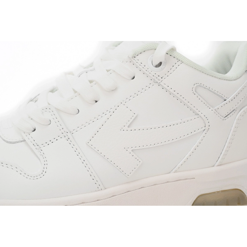 Off-White Out Of Office OOO Low Tops Triple White OMIA189C99LEA0010100