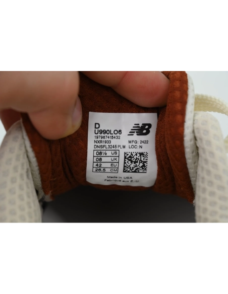 Loro Piana x New Balance 990v6 Made in USA Raw Cashew U990LO6
