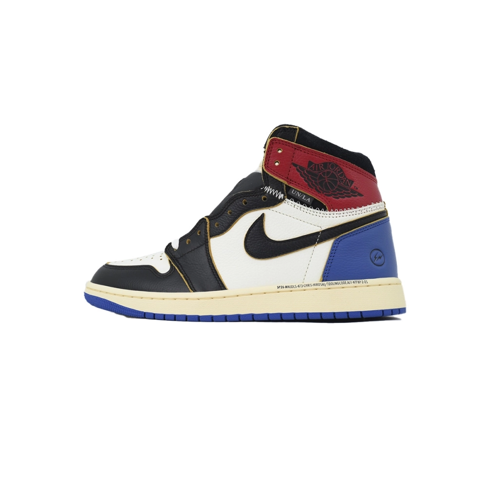 Union LA x Air Jordan 1 Mid Retro Black White Blue IO7847-002