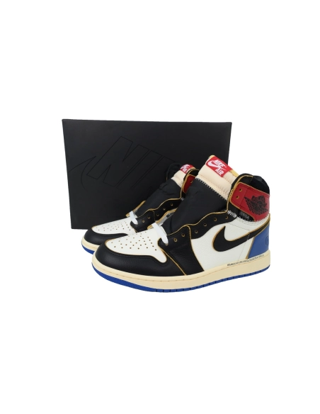 Union LA x Air Jordan 1 Mid Retro Black White Blue IO7847-002