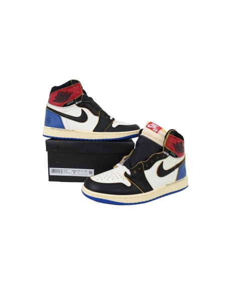 Union LA x Air Jordan 1 Mid Retro Black White Blue IO7847-002