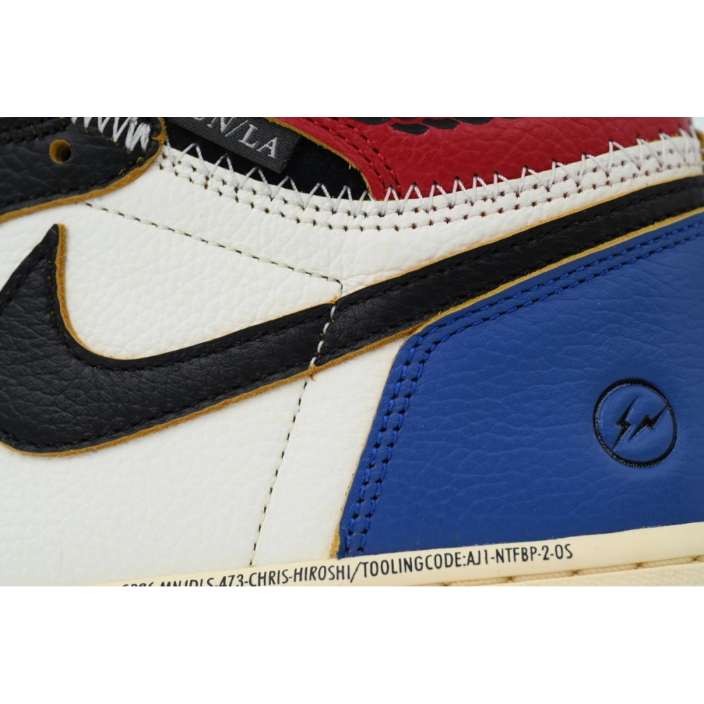 Union LA x Air Jordan 1 Mid Retro Black White Blue IO7847-002