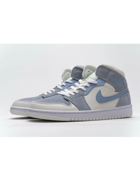 Air Jordan 1 Mid Mixed Textures Blue DA4666-100