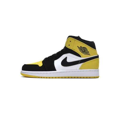 Air Jordan 1 Mid Yellow Toe Black 852542-071