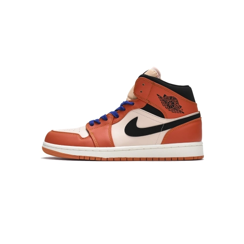 Air Jordan 1 Mid Team Orange Black 852542-800