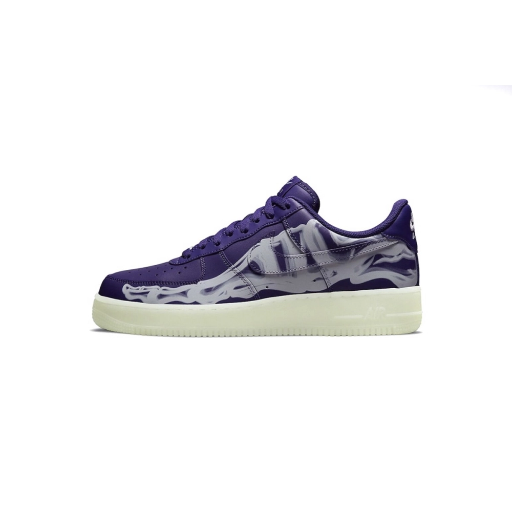 Nike Air Force 1 Low 07 QS Purple Skeleton Halloween CU8067-500
