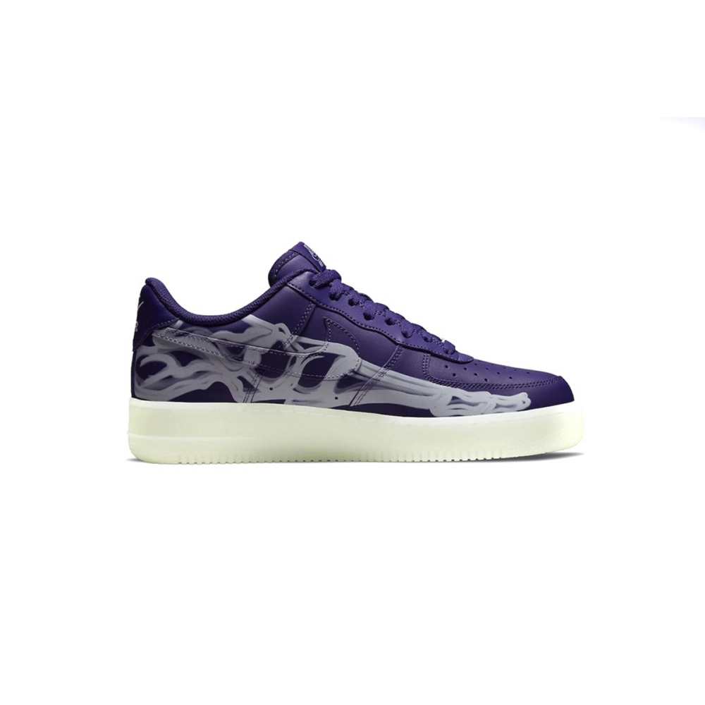 Nike Air Force 1 Low 07 QS Purple Skeleton Halloween CU8067-500