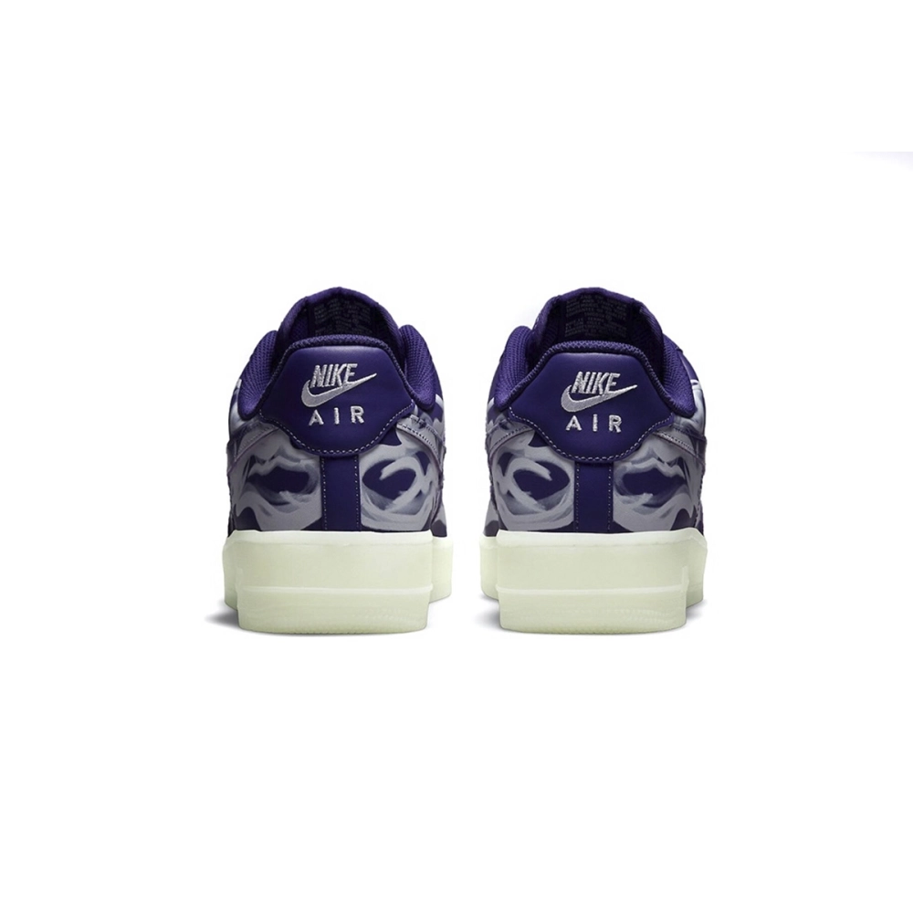 Nike Air Force 1 Low 07 QS Purple Skeleton Halloween CU8067-500