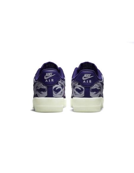 Nike Air Force 1 Low 07 QS Purple Skeleton Halloween CU8067-500