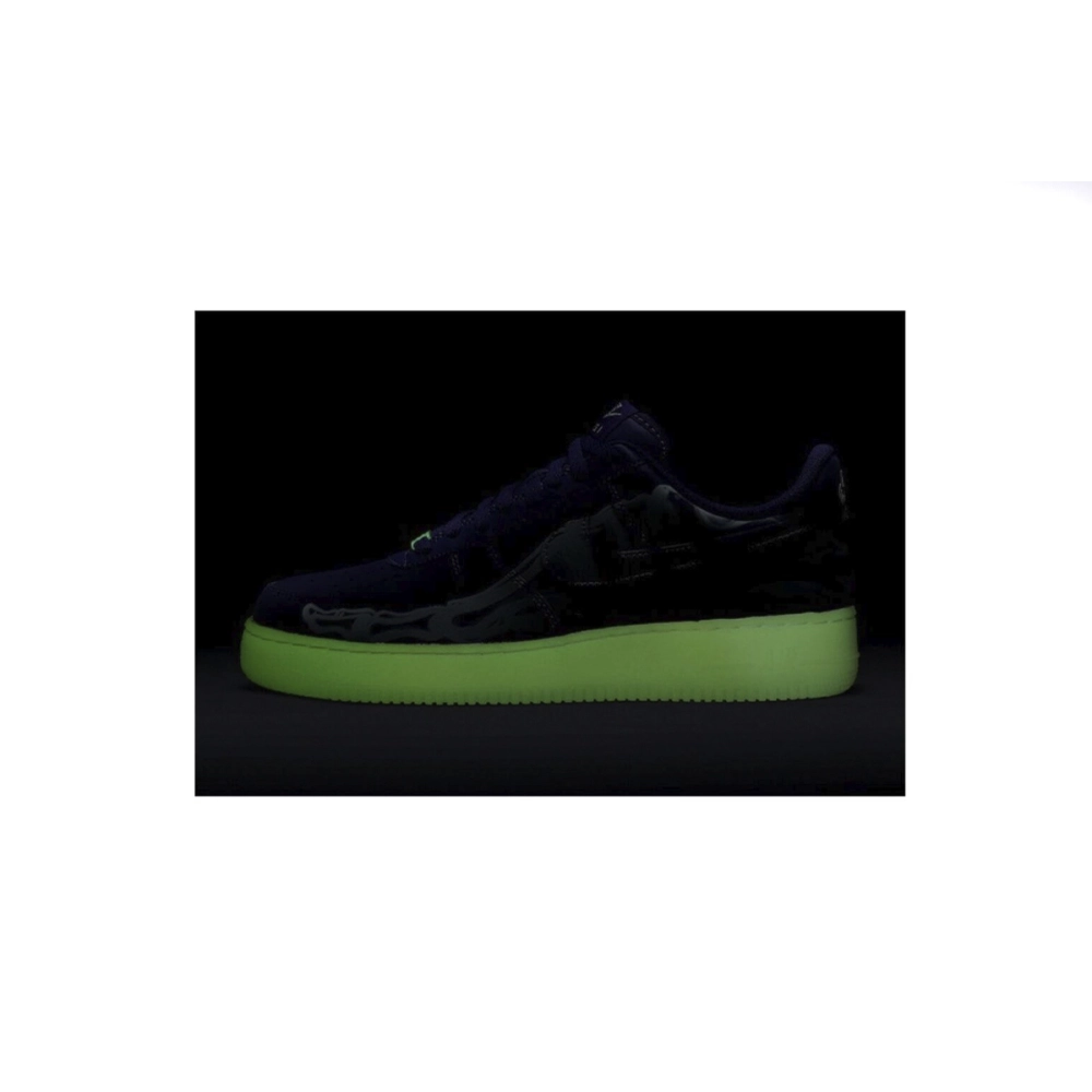 Nike Air Force 1 Low 07 QS Purple Skeleton Halloween CU8067-500