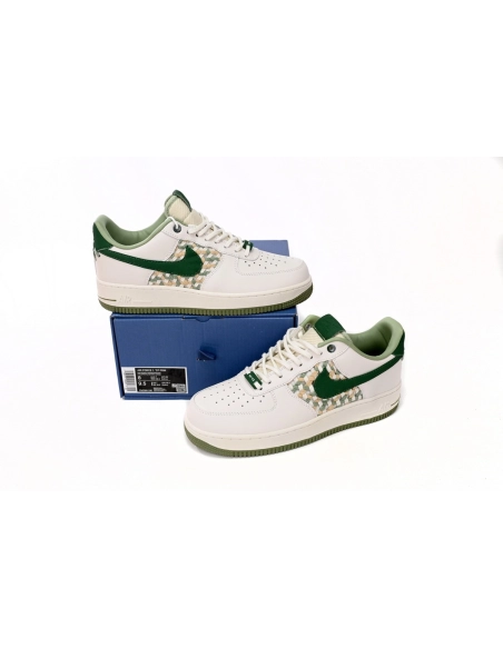 Nike Air Force 1 Low 07 Premium NAI-KE Bamboo Weave Sail Gorge Green FN0369-100