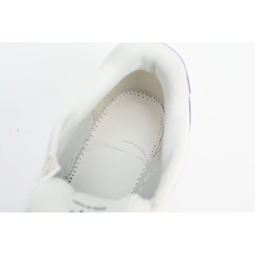 Off-White Out Of Office OOO Low Tops White Purple OMIA189F22LEA0010135