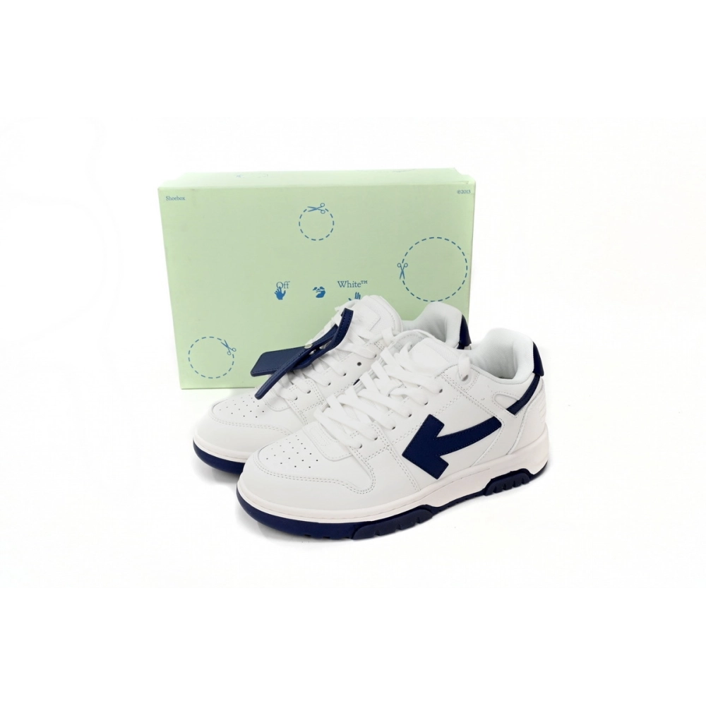 Off-White Out Of Office OOO Low White Navy OWIA259F21LEA0010142