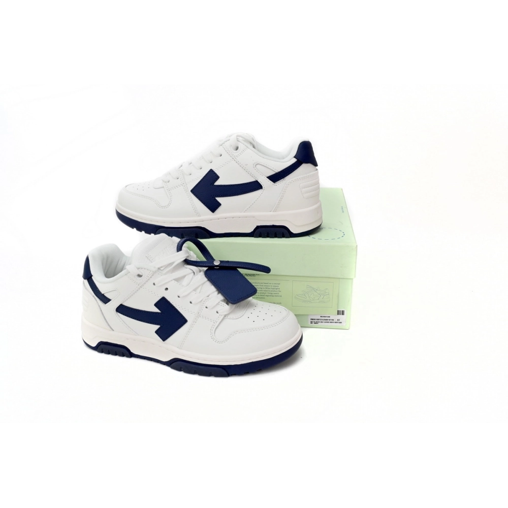 Off-White Out Of Office OOO Low White Navy OWIA259F21LEA0010142