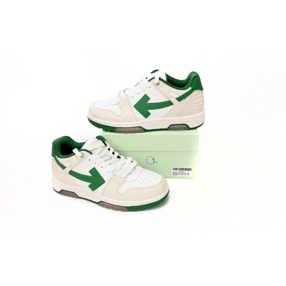 Off-White Out Of Office White Green OMIA189C99LEA0010455