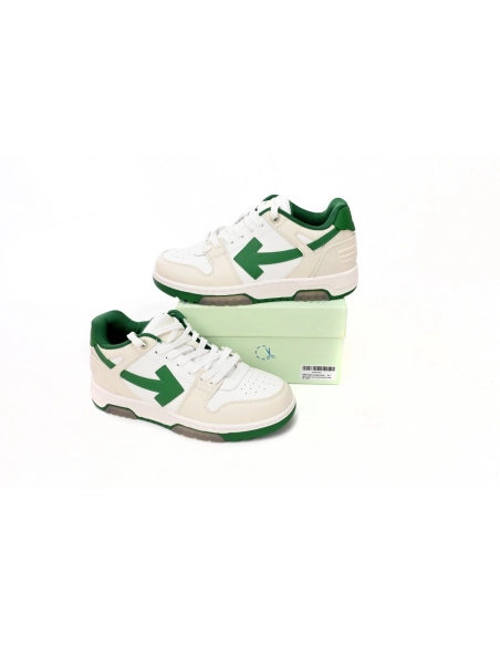 Off-White Out Of Office White Green OMIA189C99LEA0010455