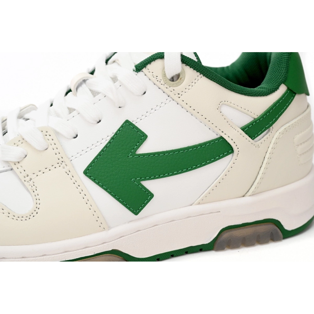 Off-White Out Of Office White Green OMIA189C99LEA0010455