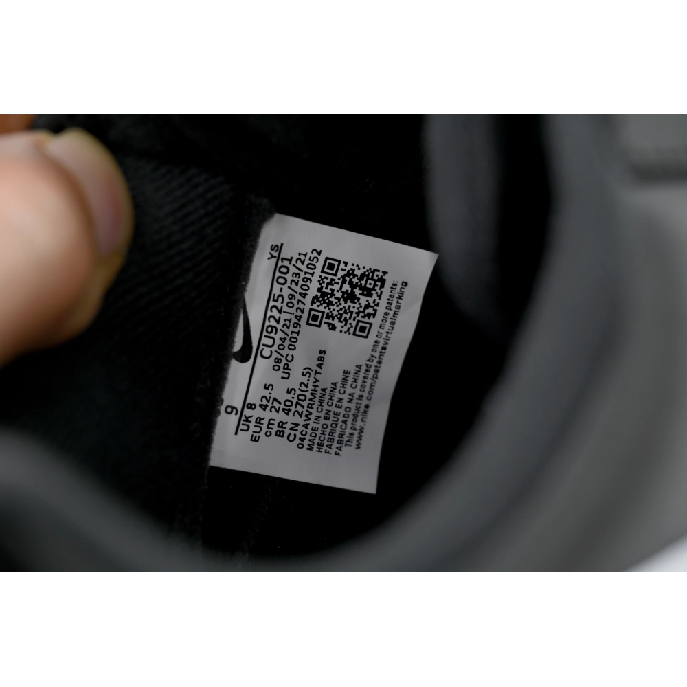 Nike Supreme x Air Force 1 Low Black Warrior Black And White CU9225-001