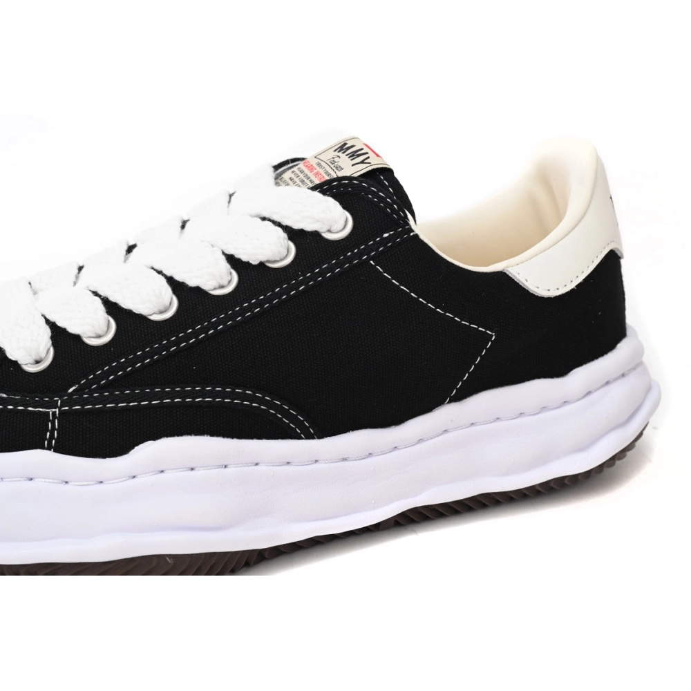 Mihara Yasuhiro Blakey OG Sole Canvas Low Black No Logo A06FW704 NO.703