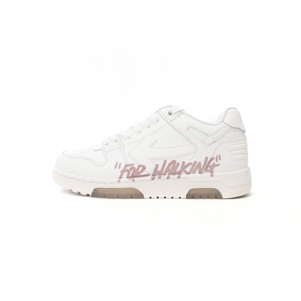 Off-White Out Of Office OOO Low For Walking White Pink
