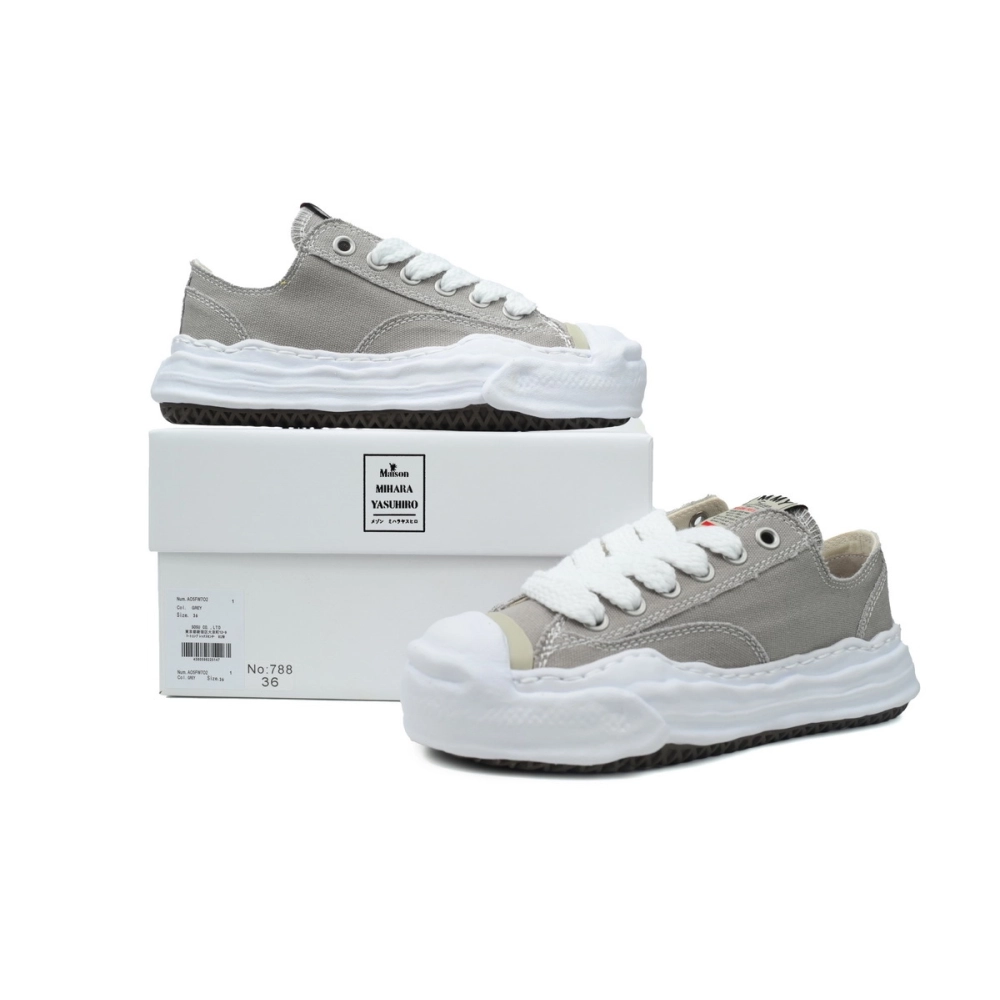 Mihara Yasuhiro Peterson OG Sole Canvas Low Grey A05FW702 NO.788