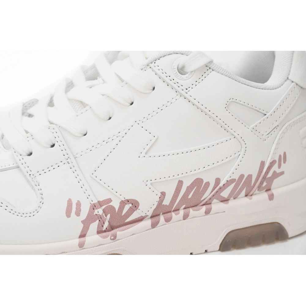 Off-White Out Of Office OOO Low For Walking White Pink
