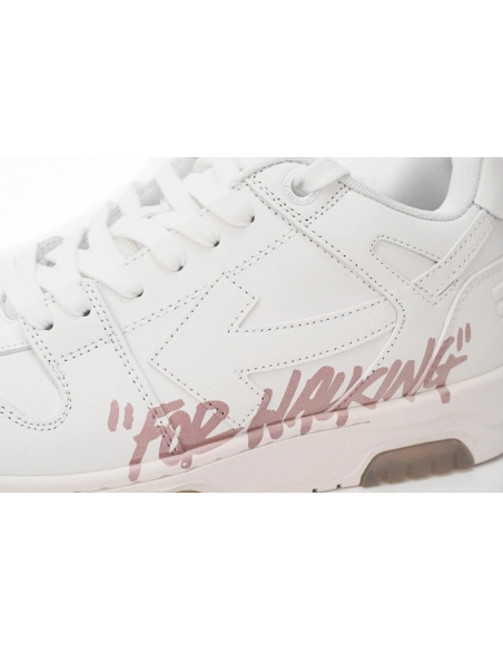 Off-White Out Of Office OOO Low For Walking White Pink
