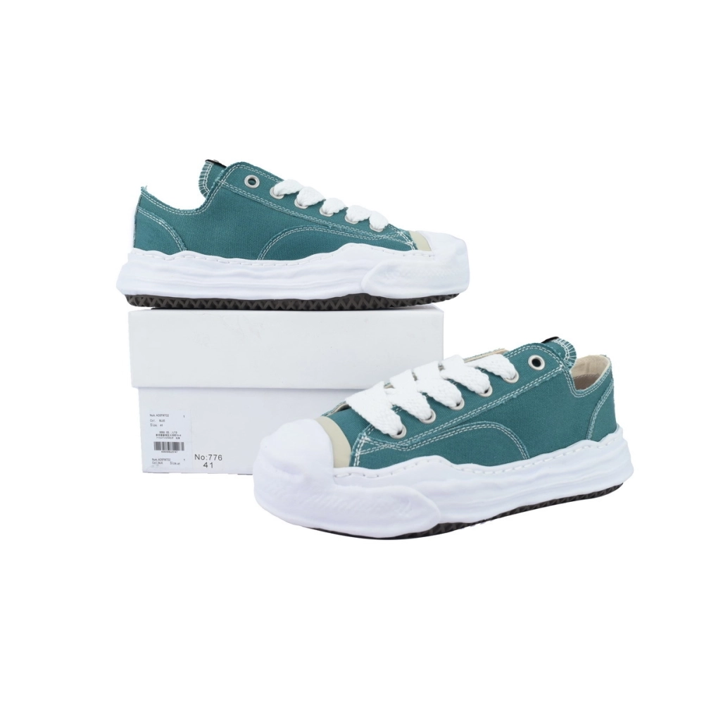 Mihara Yasuhiro Hank OG Sole Canvas Low White Blue A05FW702 NO.776