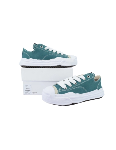 Mihara Yasuhiro Hank OG Sole Canvas Low White Blue A05FW702 NO.776