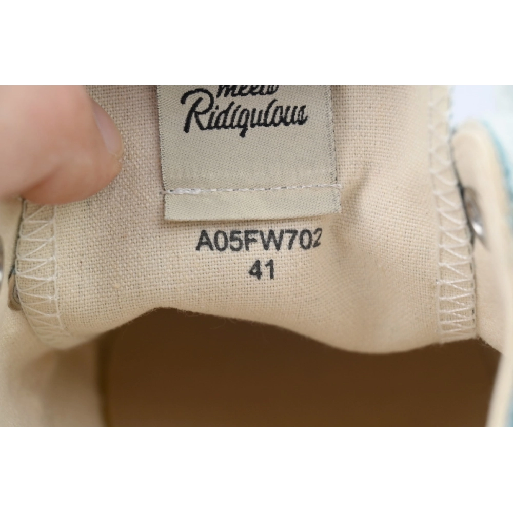 Mihara Yasuhiro Hank OG Sole Canvas Low White Blue A05FW702 NO.776