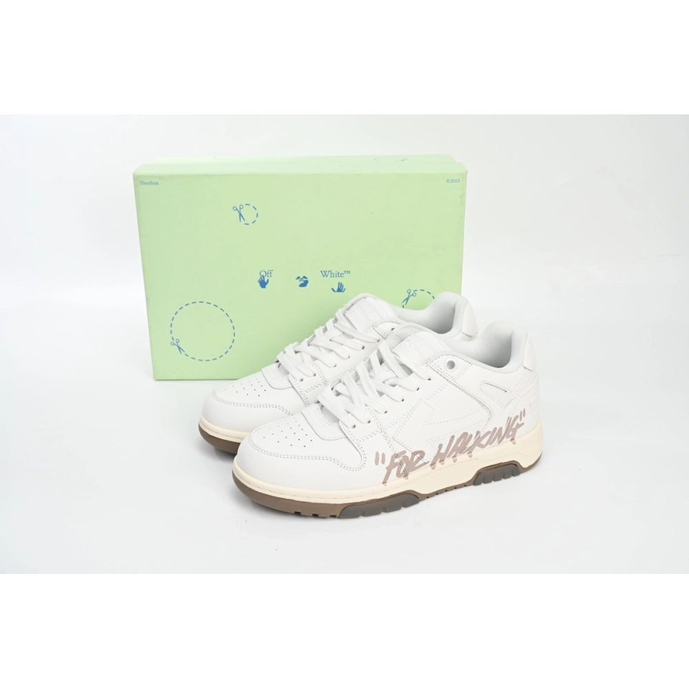 Off-White Out Of Office OOO For Walking Beige Gray (SS22) OMIA189C99LEA0030117