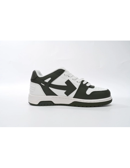 Off-White Out Of Office OOO Low Tops White Green OLIA189S23LEA0015901