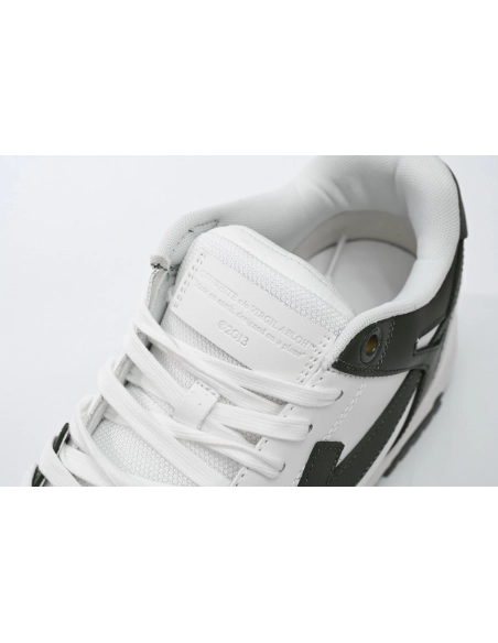 Off-White Out Of Office OOO Low Tops White Green OLIA189S23LEA0015901