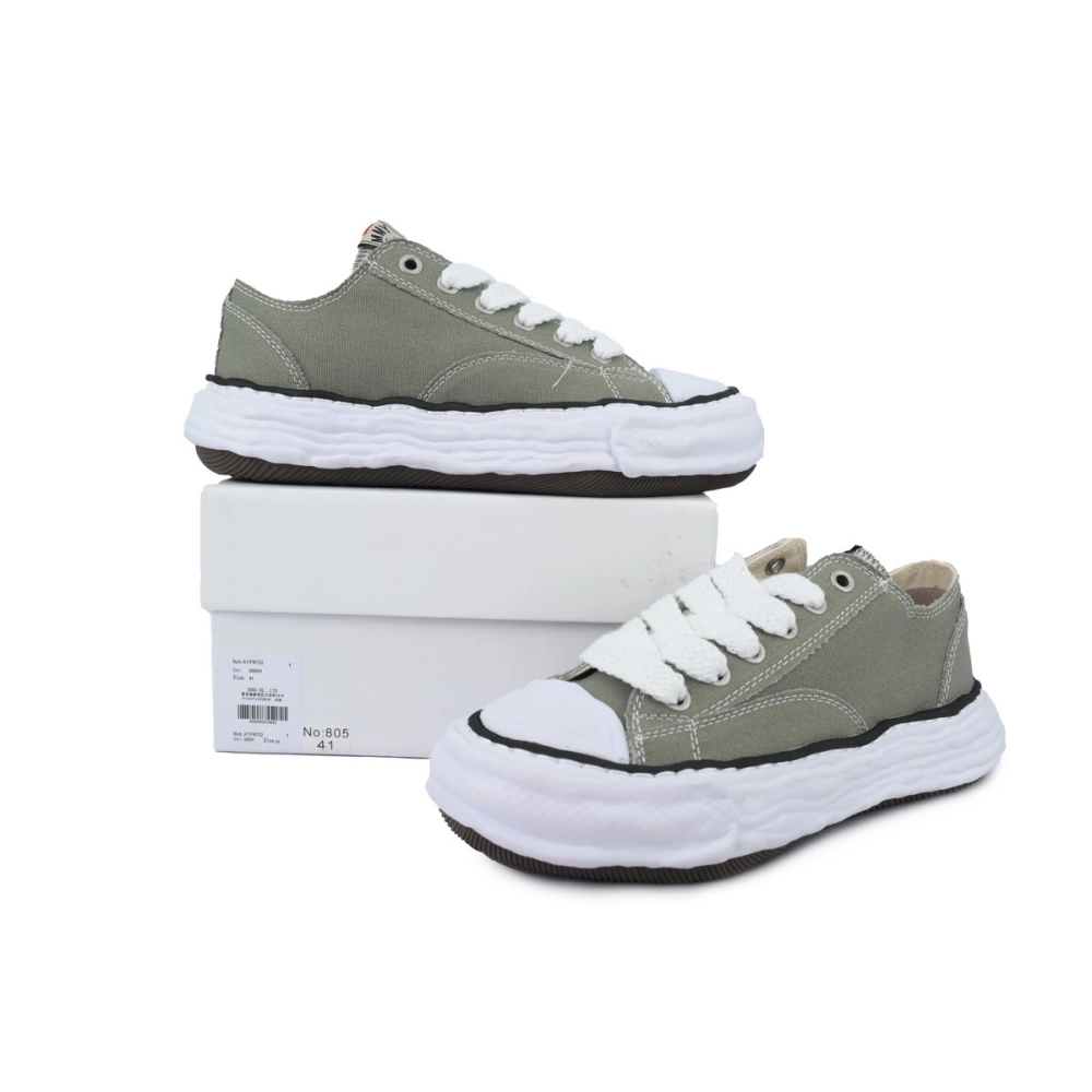 Mihara Yasuhiro Peterson 23 OG Sole Canvas Low White Brown A11FW702 NO.805