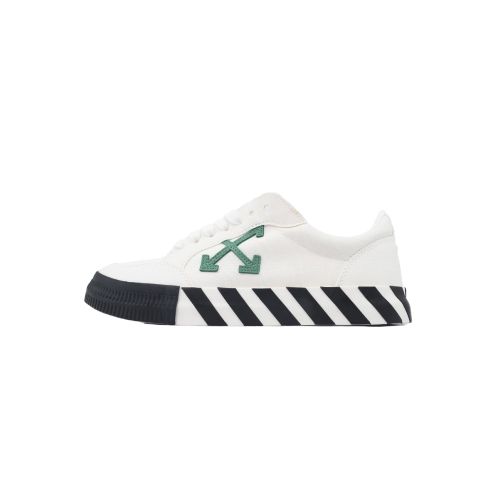 Off-White Vulc Low White Green OMIA085F22FAB0010155
