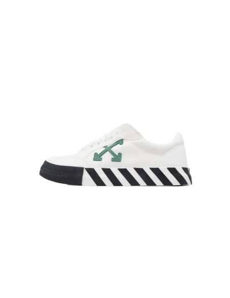 Off-White Vulc Low White Green OMIA085F22FAB0010155