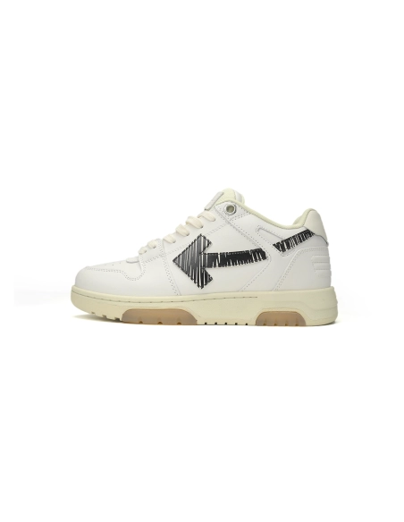 Off-White Out Of Office OOO Low Tops White Black SS21 OMIA189S21LEA0030110