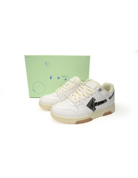 Off-White Out Of Office OOO Low Tops White Black SS21 OMIA189S21LEA0030110