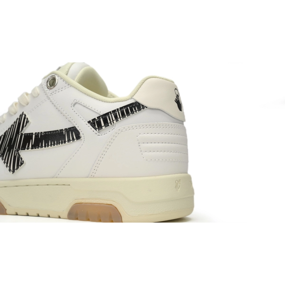 Off-White Out Of Office OOO Low Tops White Black SS21 OMIA189S21LEA0030110