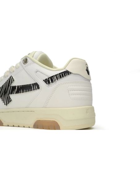 Off-White Out Of Office OOO Low Tops White Black SS21 OMIA189S21LEA0030110