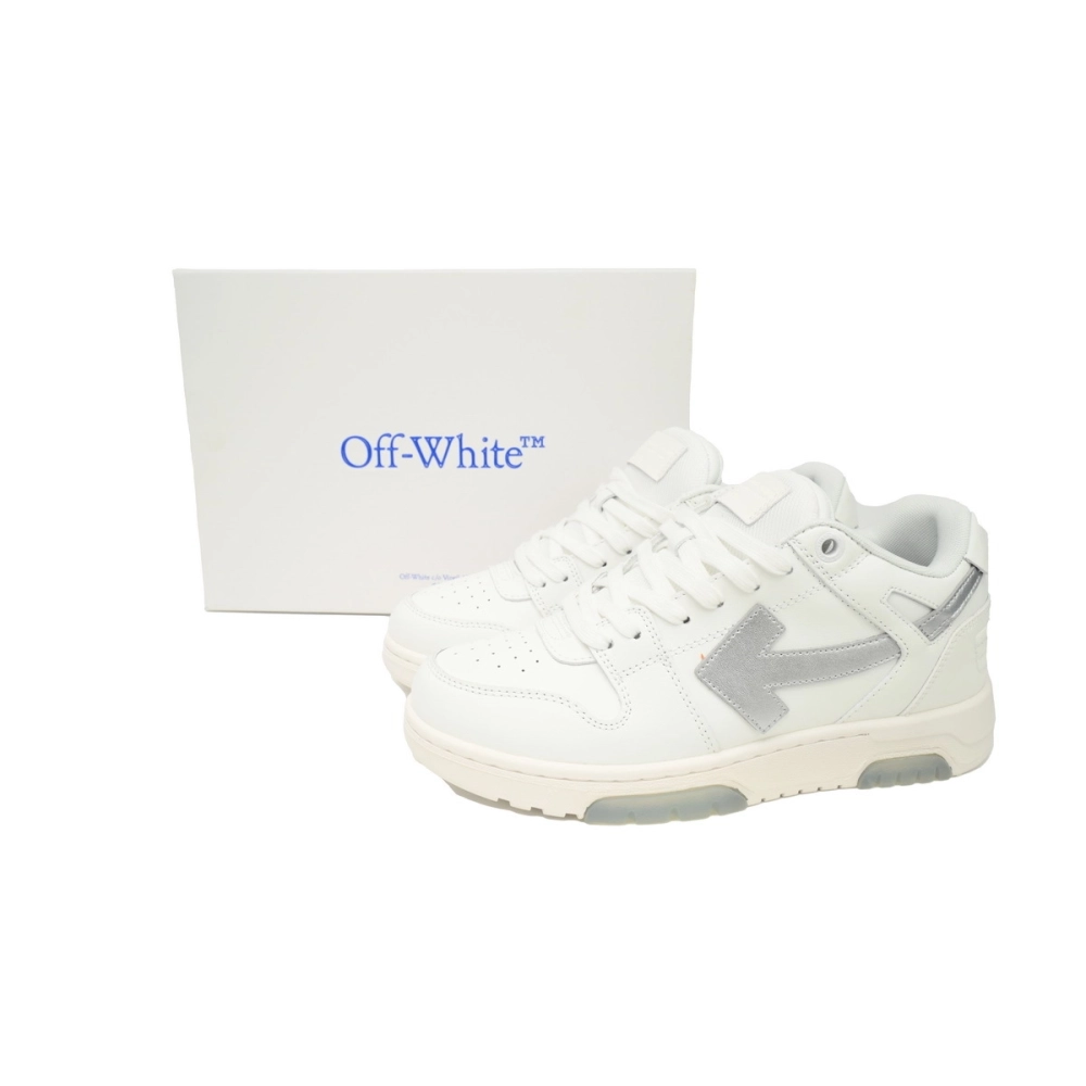 Off-White Out Of Office White White Black White Silver OMIA189F23LEA0090172