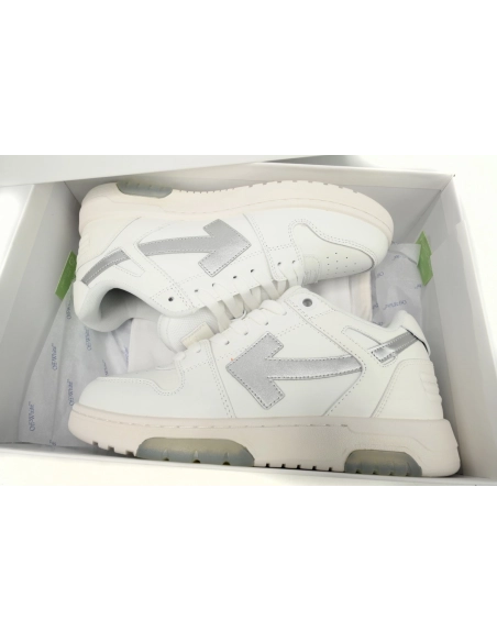 Off-White Out Of Office White White Black White Silver OMIA189F23LEA0090172