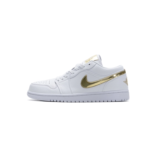 Air Jordan 1 Low White Metallic Gold CZ4776-100