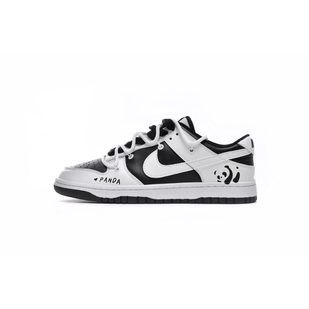 Nike SB Dunk Low Sail Panda SplCing DD1391-100 (Limited customized)