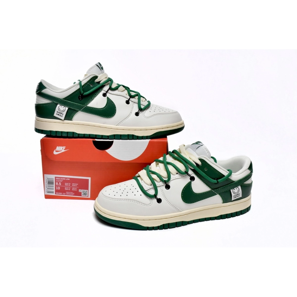Nike SB Dunk Low Bandage White and Green DD1503-112 (Limited customized)