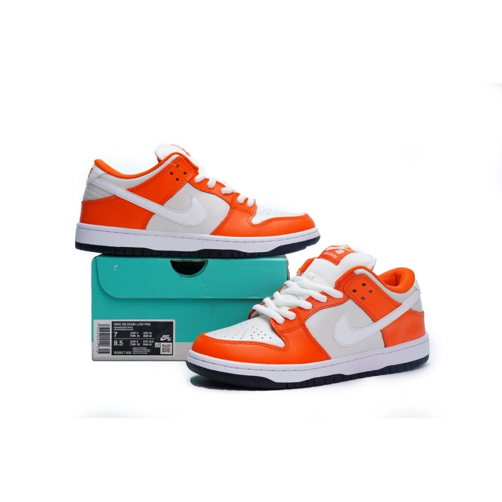 Nike Dunk Low Pro White Orange BQ6817-806