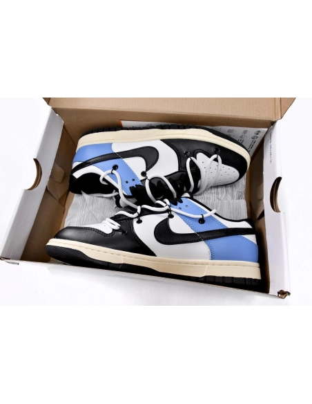 Nike SB Dunk Low Strap Black and White Blue DD1391-100 (Limited customized)