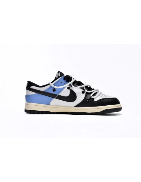Nike SB Dunk Low Strap Black and White Blue DD1391-100 (Limited customized)